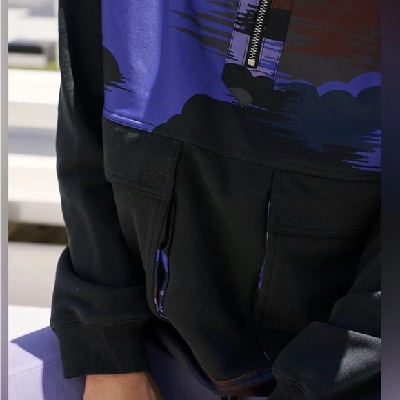 NWOT FP MOVEMENT Daybreak Half Zip Sweatshirt M 25” p2p $148 Retail - Picture 4 of 11